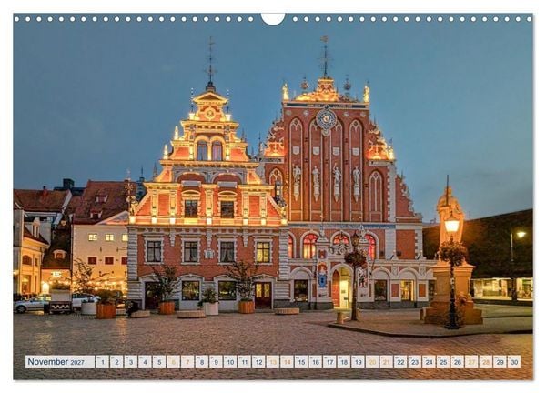 Produktbild: Nordischer Glanz &ndash; Tallinn - Riga - Vilnius (Wandkalender 2027 DIN A3 quer), CALVENDO Monatskalender