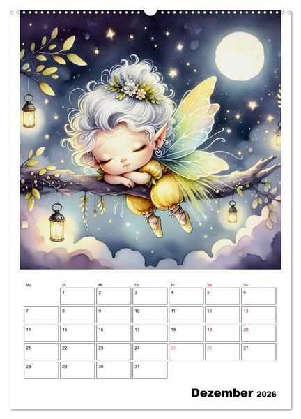 Produktbild: Schlummernde Magie (hochwertiger Premium Wandkalender 2026 DIN A2 hoch), Kunstdruck in Hochglanz