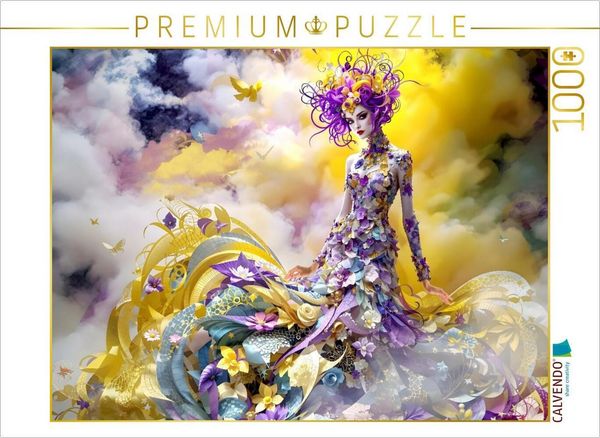 CALVENDO Puzzle Poesie lebendiger Stoffe | 1000 Teile Lege-Größe 64x48cm Foto-Puzzle für glückliche Stunden