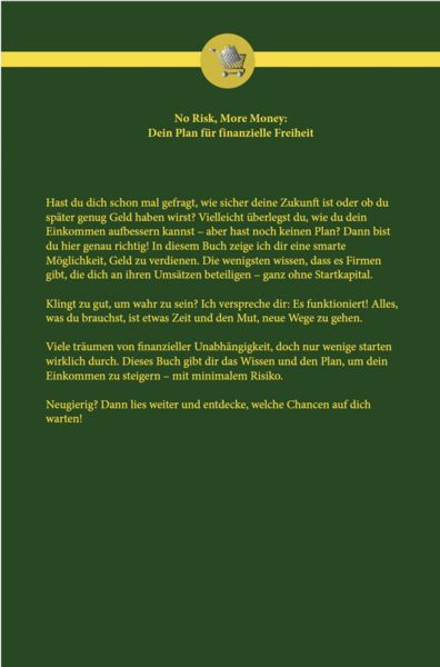 Produktbild: No Risk, More Money: Dein Plan für finanzielle Freiheit