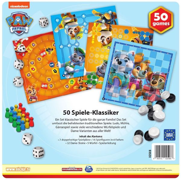 Produktbild: Spielesammlung 50 Spielm&ouml;glichkeiten Paw Patrol