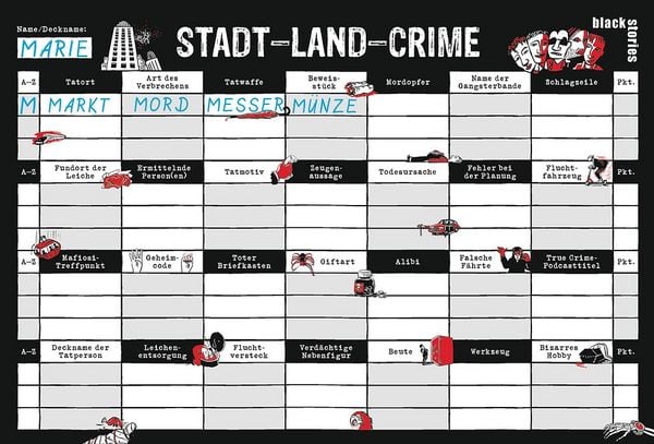 Produktbild: black stories Stadt-Land-Crime