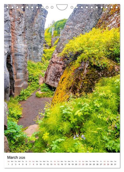Produktbild: ICELAND, Most Scenic Earth Landscapes, Nature Wonders (Wall Calendar 2026 DIN A4 portrait), CALVENDO 12 Month Wall Calendar