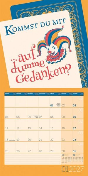 Produktbild: Einspruch Kalender 2027 - 30x30 - Art12