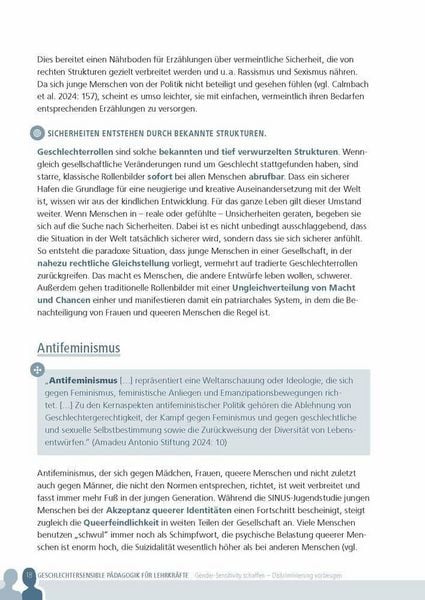 Produktbild: Geschlechtersensible P&auml;dagogik f&uuml;r Lehrkr&auml;fte