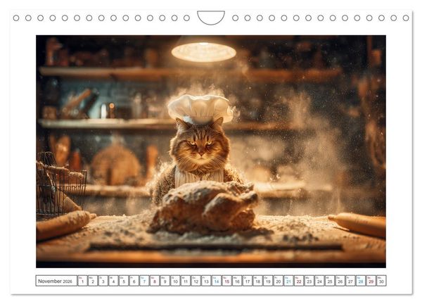 Produktbild: Miau mit Stil (Wandkalender 2026 DIN A4 quer), CALVENDO Monatskalender