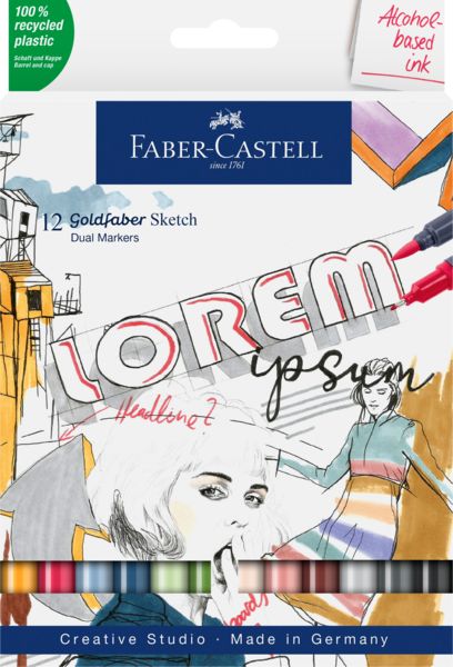 Produktbild: Faber-Castell Goldfaber Sketch Marker 12er Set