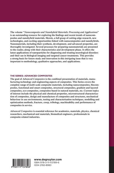 Produktbild: Nanocomposite and Nanohybrid Materials