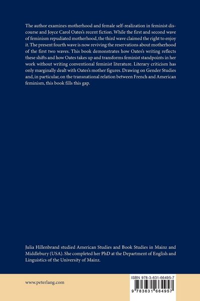 Produktbild: Motherhood and Self-Realization in the Four Waves of American Feminism and Joyce Carol Oates's Recent Fiction