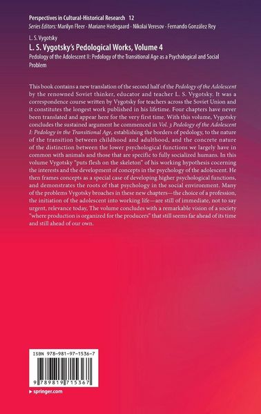 Produktbild: L. S. Vygotsky's Pedological Works, Volume 4