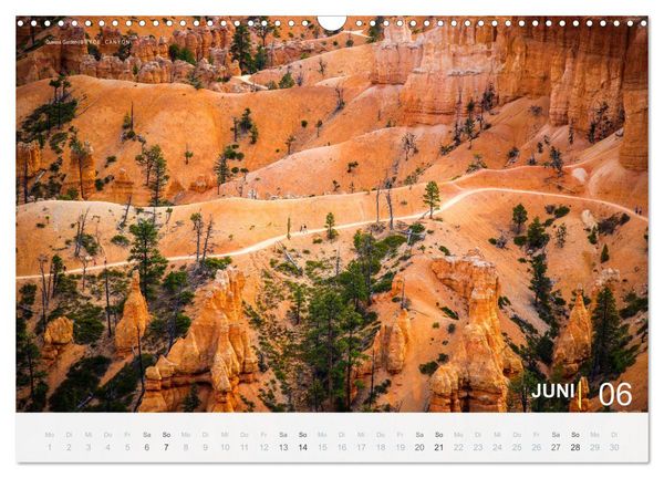 Produktbild: Wunderbare Wanderungen im S&uuml;dwesten der USA (Wandkalender 2026 DIN A3 quer), CALVENDO Monatskalender