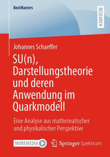 Produktbild: SU(n), Darstellungstheorie und deren Anwendung im Quarkmodell