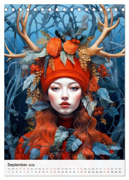 Produktbild: Femme Finesse (Desk Calendar 2026 DIN A5 portrait), CALVENDO 12 Month DeskCalendar