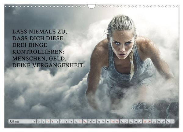 Produktbild: Weisheit und Motivation - Inspiration voller Sinn und St&auml;rke (Wandkalender 2026 DIN A3 quer), CALVENDO Monatskalender