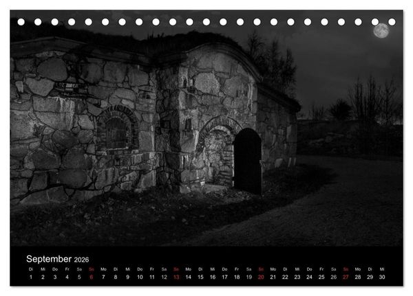 Produktbild: Objekte in schwarz weiss (Tischkalender 2026 DIN A5 quer), CALVENDO Monatskalender