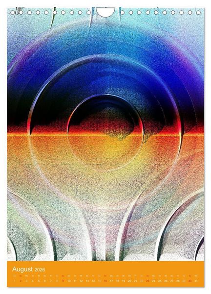 Produktbild: Digitale Kunst - rund und bunt (Wandkalender 2026 DIN A4 hoch), CALVENDO Monatskalender