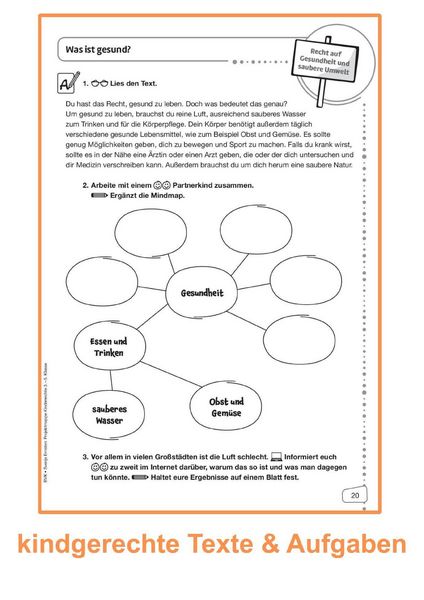 Produktbild: Projektmappe Kinderrechte 3. - 5. Klasse