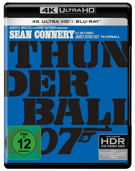 James Bond - Feuerball (4K Ultra HD) + (Blu-ray), Blu-ray 4K