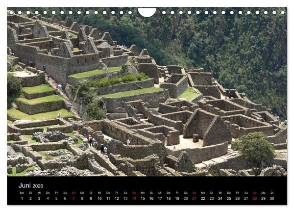 Produktbild: Machu Picchu - Die Stadt in den Wolken (Wandkalender 2026 DIN A4 quer), CALVENDO Monatskalender