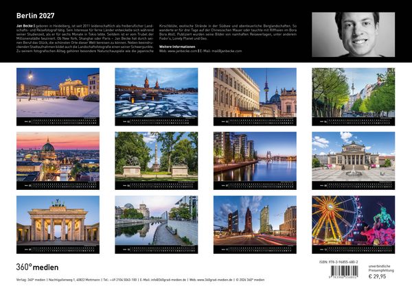 Produktbild: Berlin Premiumkalender 2027