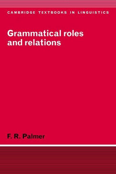 Produktbild: Grammatical Roles and Relations