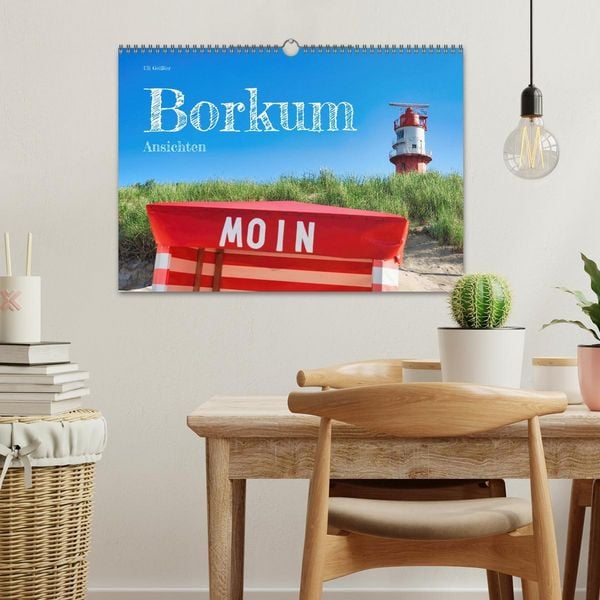 Produktbild: Borkum Ansichten (Wandkalender 2026 DIN A3 quer), CALVENDO Monatskalender