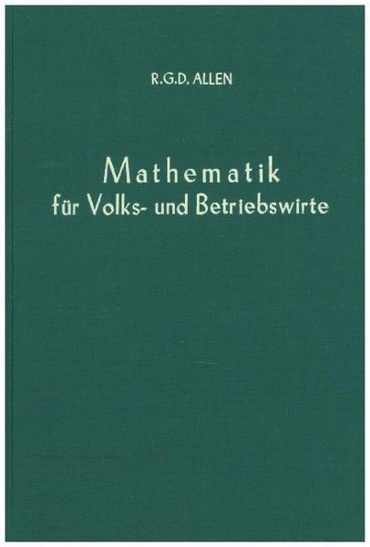 Produktbild: Mathematik f&uuml;r Volks- und Betriebswirte.
