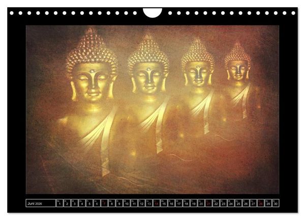 Produktbild: Buddha - Harmonie und Entspannung (Wandkalender 2026 DIN A4 quer), CALVENDO Monatskalender