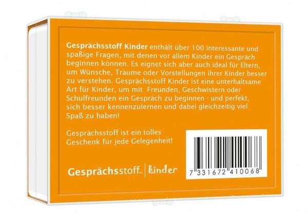 Produktbild: Pegasus - Gespr&auml;chsstoff Kinder f&uuml;r Kindergeburtstag und einfach nur So, Kartenspiel