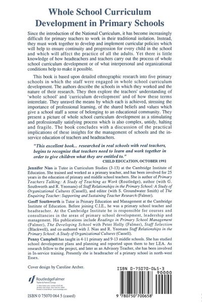 Produktbild: Whole School Curriculum Development In The Primary School