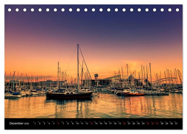 Produktbild: Barcelona - Stadtansichten (Tischkalender 2026 DIN A5 quer), CALVENDO Monatskalender