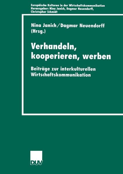 Produktbild: Verhandeln, kooperieren, werben