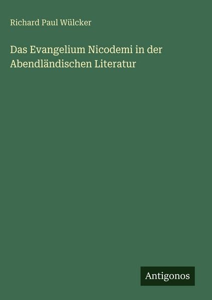 Produktbild: Das Evangelium Nicodemi in der Abendl&auml;ndischen Literatur