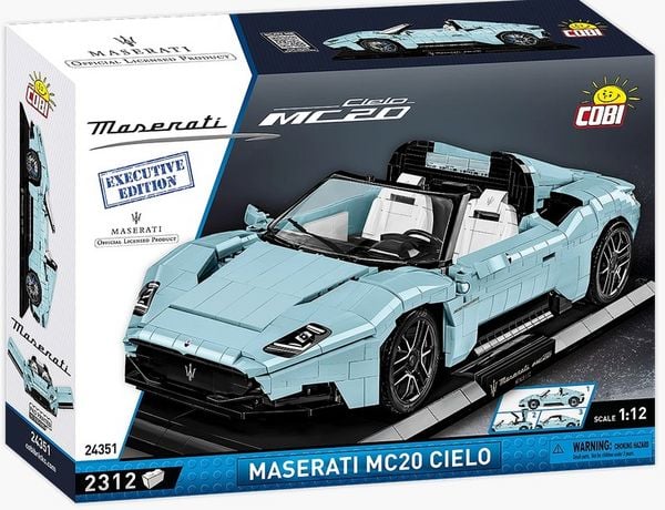 COBI Cars 24351 - Maserati Mc20 Cielo, Executive Edition, Bausatz 1:12, 2312 Klemmbausteine
