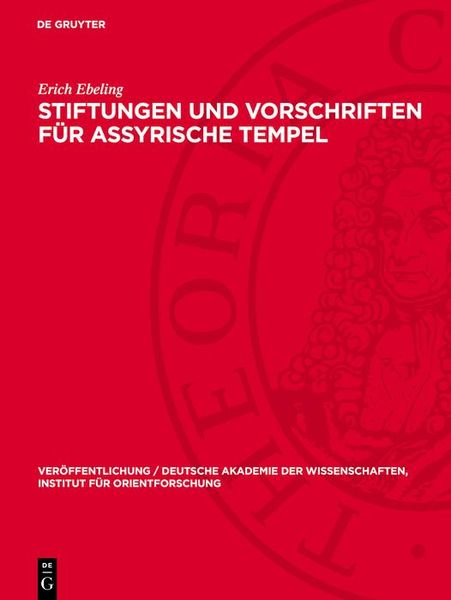 Produktbild: Stiftungen und Vorschriften f&uuml;r assyrische Tempel