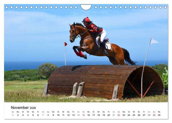 Produktbild: Eventing - Der ultimative Reitsport (Wandkalender 2026 DIN A4 quer), CALVENDO Monatskalender
