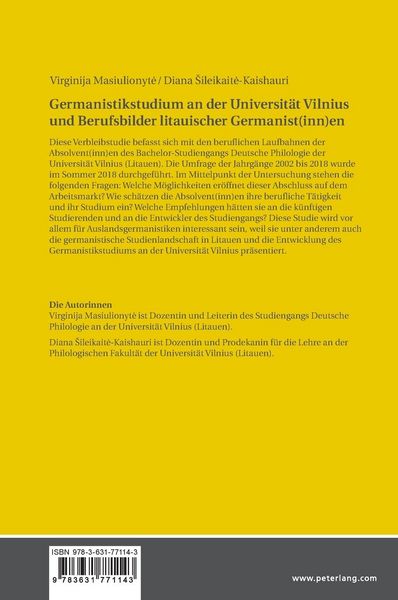Produktbild: Germanistikstudium an der Universit&auml;t Vilnius und Berufsbilder litauischer Germanist(inn)en