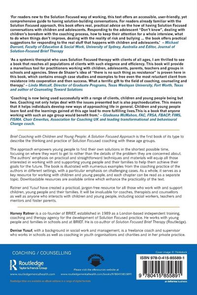 Produktbild: Brief Coaching with Children and Young People