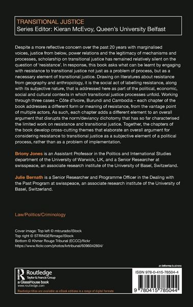 Produktbild: Resistance and Transitional Justice