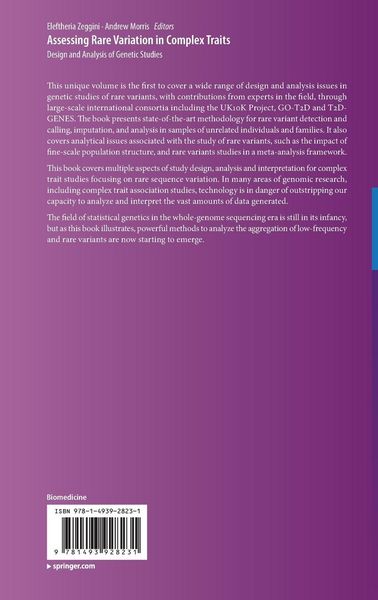 Produktbild: Assessing Rare Variation in Complex Traits