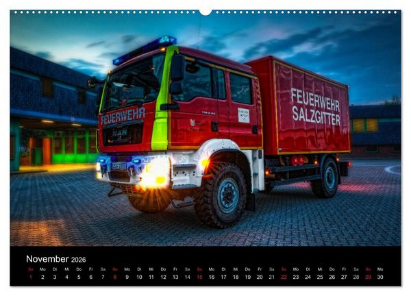 Produktbild: Berufsfeuerwehr Salzgitter (hochwertiger Premium Wandkalender 2026 DIN A2 quer), Kunstdruck in Hochglanz