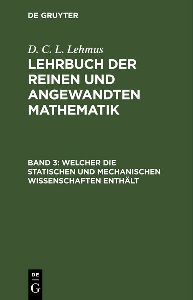 Produktbild: Welcher die statischen und mechanischen Wissenschaften enth&auml;lt