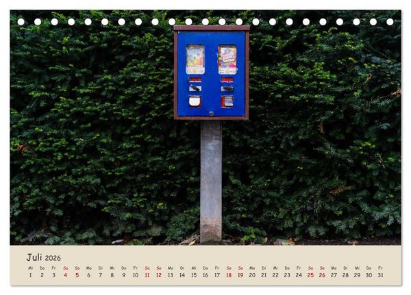 Produktbild: Kaugummiautomaten (Tischkalender 2026 DIN A5 quer), CALVENDO Monatskalender