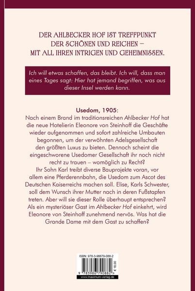 Produktbild: Ahlbecker Hof &ndash; Das Fl&uuml;stern der D&uuml;nen