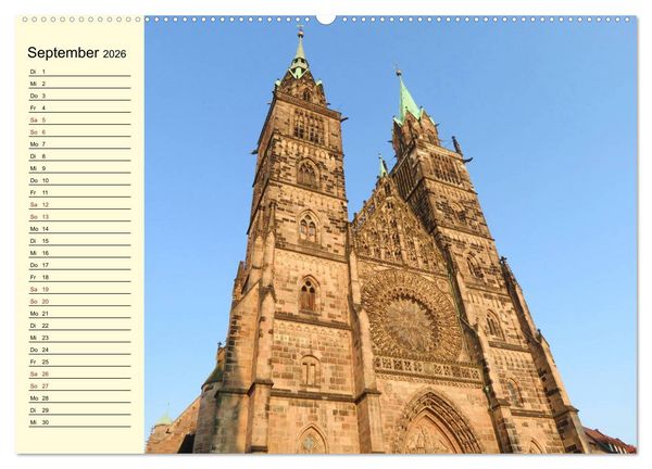 Produktbild: N&uuml;rnbergs Altstadt erleben (Wandkalender 2026 DIN A2 quer), CALVENDO Monatskalender