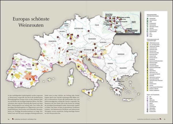 Produktbild: KUNTH Europas sch&ouml;nste Weinrouten