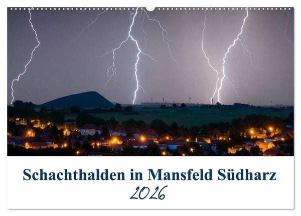 Produktbild: Schachtanlagen in Mansfeld S&uuml;dharz (Wandkalender 2026 DIN A2 quer), CALVENDO Monatskalender