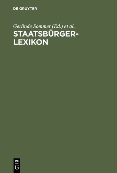 Produktbild: Staatsb&uuml;rgerlexikon
