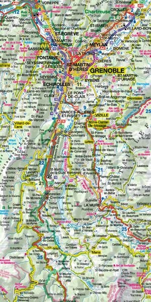 Produktbild: MoTourMaps Rhône-Alpes (Französische Alpen Nord) Auto- und Motorradkarte 1:300.000