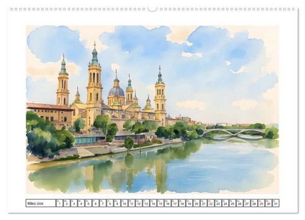 Produktbild: Urlaubsparadies Spanien (hochwertiger Premium Wandkalender 2026 DIN A2 quer), Kunstdruck in Hochglanz